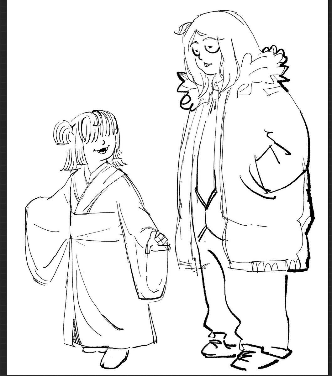 papikkra's tweet photo. Aqua in a kimono + bonus Seth #deltarune https://t.co/NcgxGzulC6