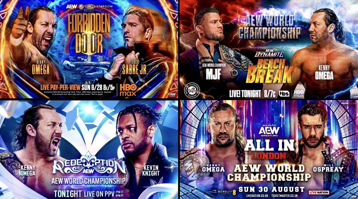 7700saint's tweet photo. Kenny Omega. What a year. 

I don’t have the words to give Omega’s current run the praise it truly deserves, but I’ll try. 

Omega told MJF along with the rest of the audience that he no longer wanted his diverticulitis to be a crutch in his career. Sure, he’d continue to emphasize it in some of his matches because that’s just what he’s supposed to do. But the days of commentary constantly using his illness to define him are long gone. 

Kenny won the belt off MJF in what was not just an amazing match, but an amazing build which had some of my favorite Omega promos ever. The moment was euphoric, the babyface triumphed over the villain. Omega proceeds to run one of the best programs in AEW all year? with Kevin Knight, resulting in a star making Main Event where I thought the heel/babyface dynamics were the best parts of the match.

This fucking guy. Proceeds to continue to tell an amazing, albeit very shaky story with Will Ospreay, which led to some of my favorite AEW segments ever. The difference this time is, Omega went full on cleanse and somehow got the entire stadium of Wembley to turn against him. His heel performance in that match was one of his greatest performances I’ve ever seen. 

Will’s inevitable success that we could all see from a mile away doesn’t achieve the same level of emotion it did without Omega’s unbelievable performance. To think most of us knew the result, yet both were still so meticulous with what they gave us to the point where it didn’t even matter. It would take a book written by best authors in the world to describe what Kenny Omega means to pro wrestling, and how legendary his career has been. All I can do is sit here and try to acknowledge it while we’re still blessed enough to live in it. Unreal.