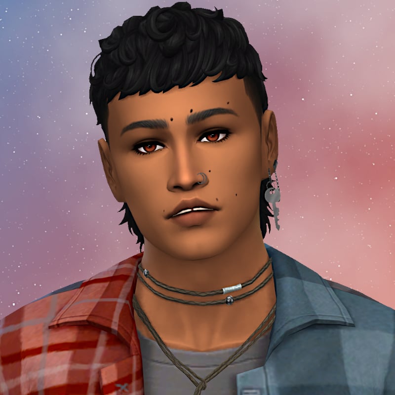 NicoleHayes1998's tweet photo. Here is my newest sim Mateo Moradi! 
Pronouns are He/Him. 🎶💙
#ShowUsYourSims #TheSims4 #SimsCreatorsCommunity
@SimsCreatorsCom https://t.co/rRBQsT5oI2