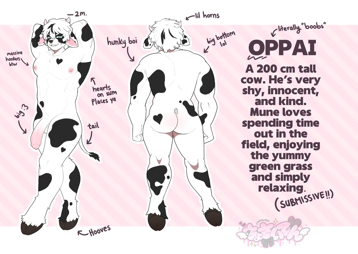 milkeroppai's tweet photo. 🐮Just a big cow with an even bigger heart  Made by the best artist! Thank you so much, Spook🐮

#furryartㅤㅤㅤ #furry #furrynsfw #nsfwㅤㅤ #artㅤㅤㅤㅤ #furryoc #furrycow #drawingㅤㅤ 

go show some love to the artist there dc chosaiten https://t.co/yrVFGmcYTj