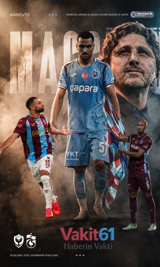 vakit61's tweet photo. 🔥 MAÇ GÜNÜ! ❤️💙
🆚 Amedspor
⏰ 21.30
🏟️ Diyarbakır Stadyumu
📲 #AMDvTS
Haydi Fırtına, galibiyetle dön! 🌪️
#Trabzonspor https://t.co/oeQtPZr1Ed