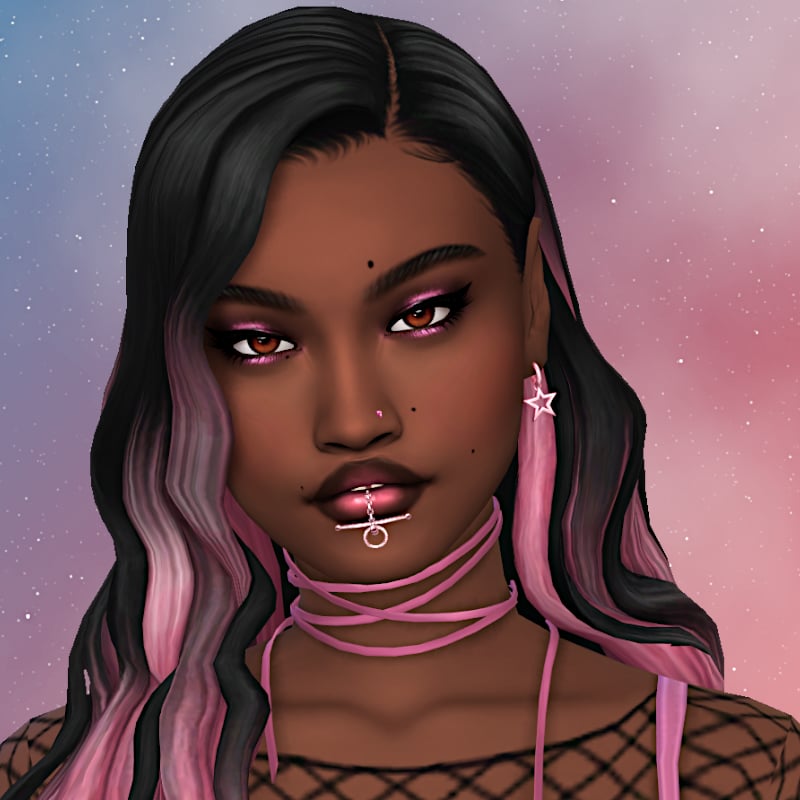 NicoleHayes1998's tweet photo. Here is my newest sim Violet Camelia! 
Pronouns are She/Her. 🩷🖤
#ShowUsYourSims #TheSims4 #SimsCreatorsCommunity
@SimsCreatorsCom https://t.co/E8WqRVPy0q