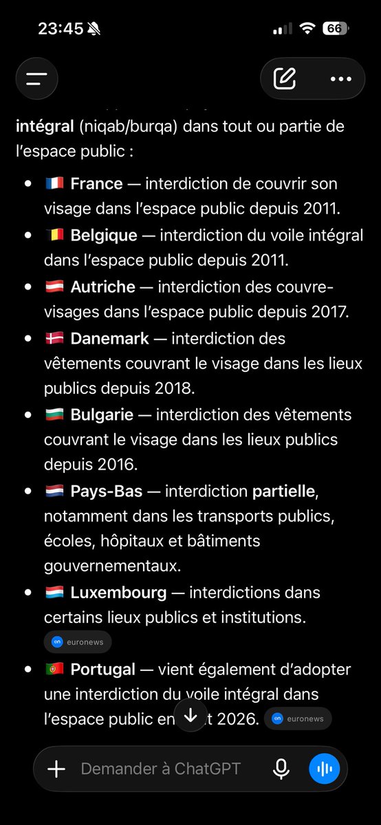 AlertNatif's tweet photo. @AlertesInfos Jean Phillipe Tanguy est tellement un benêt qu’il s’est même pas s’exprimer. Elle parle du Niqab qui est déjà interdit en France et dans beaucoup d’autres pays de l’UE ⚠️ https://t.co/y5TRwiTnJT