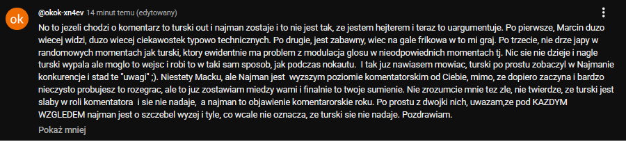 vanliden1's tweet photo. @MarcinNajman Zobacz marcin jak ta zmija turski cenzuruje komentarze na youtube 😂 Dostalem shadow bana za ten komentarz https://t.co/kh6qKylmke