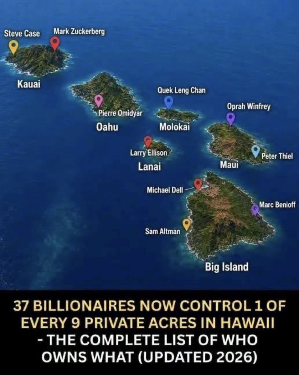 stacyj67qq's tweet photo. Pedophile islands… you thought Epstein’s island was bad.

“Climate change.” Engineered storms. DEWs. “Natural” disasters.

Maui burned—yet somehow, billionaire palaces survived.

Funny how the flames 🔥 knew which homes to miss.

Got your blue roof? 😉 https://t.co/bfJuFjpyUU