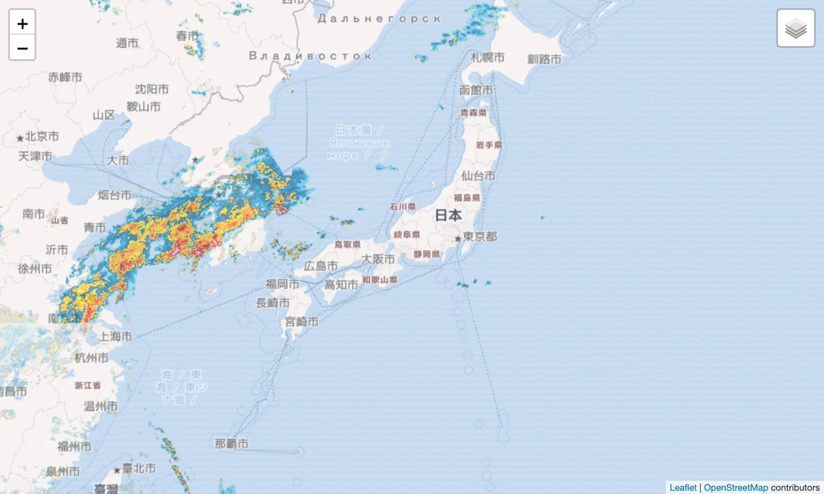 日本 天気 雨雲 レーダー