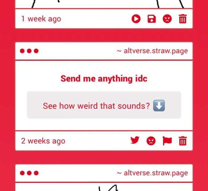 _altverse_'s tweet photo. Um. Anon,, I don’t think your gimmick went through?? Might wanna #resend dat,, Also I haven’t opened strawpage in a while im dead.

https://t.co/AgkrqeC88W https://t.co/nnlgb6Ieg9
