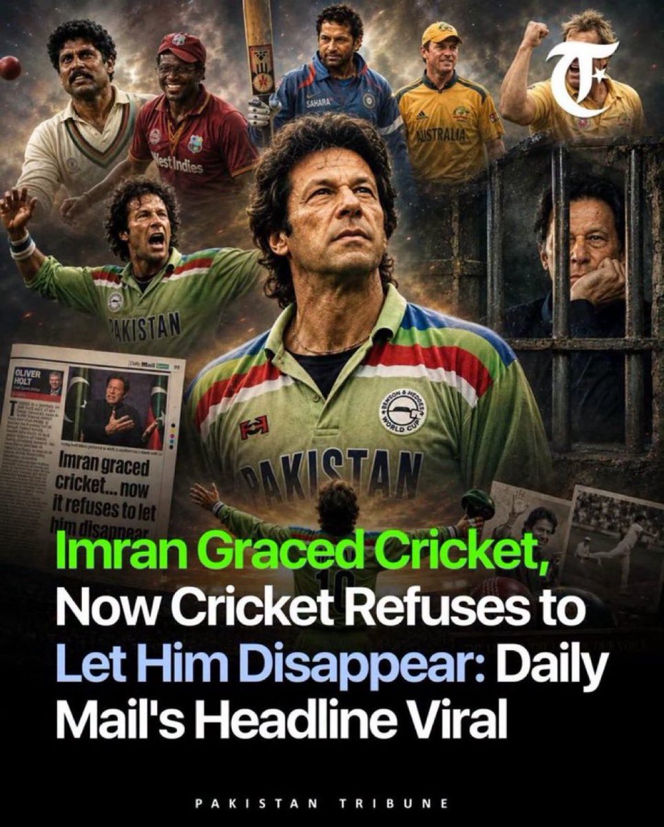 ImFarikhan's tweet photo. “عمران نے کرکٹ کو عظمت بخشی، اب کرکٹ اسے منظر سے غائب ہونے نہیں دے رہی۔ 

اسکائی اسپورٹس کے بعد ڈیلی میل کا محسن نقوی پر حملہ 😂 https://t.co/vyok4nccse