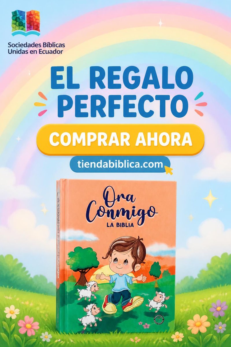 SBUEcuador's tweet photo. 🧒 EL REGALO PERFECTO. La Biblia Ora Conmigo en lenguaje actual TLA, fácil para los niños: ora y memoriza. De $24.99 a $17 (32% OFF). 🛒 https://t.co/kaQX4Htu6a #Niños #Oración #SBUEc https://t.co/lvlsTHlQtG