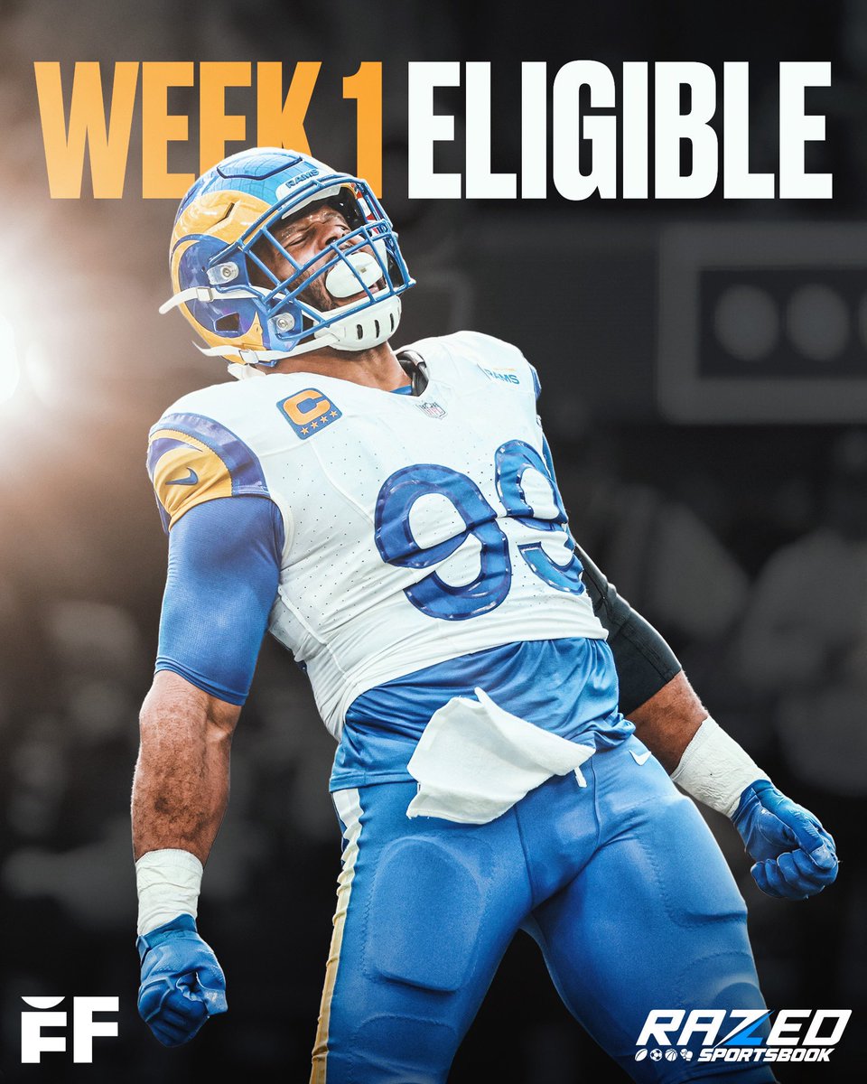 fballforeverhq's tweet photo. Rams superstar DT Aaron Donald has been activated to their 53-man roster after passing a physical and is ELIGIBLE to play in the regular-season opener vs. 49ers in Australia 💪 https://t.co/Zlt5pYhjbi