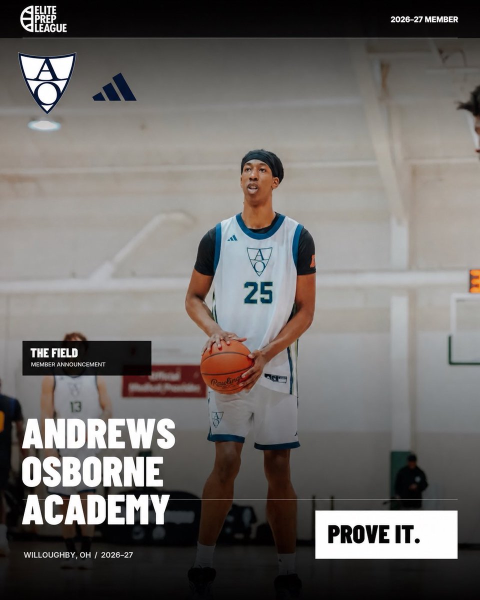 AOAHoops's tweet photo. YEAR 3️⃣ IS HERE.
Andrews Osborne Academy returns to The Elite Prep League for the 2026–27 season. A new chapter, a bigger stage, and another opportunity to prove it.
YEAR 3. PROVE IT.
#ElitePrepLeague #Year3 #ProveIt #adisel3ct https://t.co/nKIkEdpwFp
