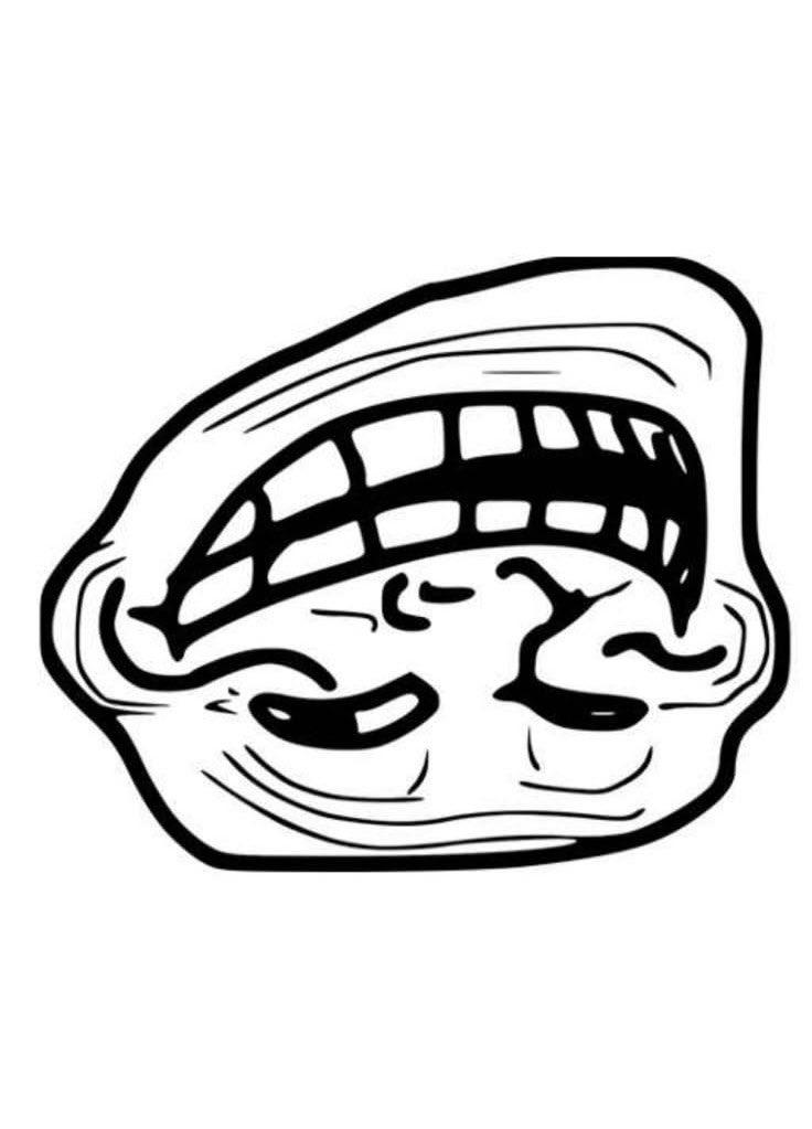 F7U12official's tweet photo. Is it just me, or does the $Troll face from Rage Comics look like an upside-down Smurf head? Once you flip it, that huge chin perfectly becomes the iconic Smurf hat. You can never unsee this! https://t.co/3c4FDzUnvm