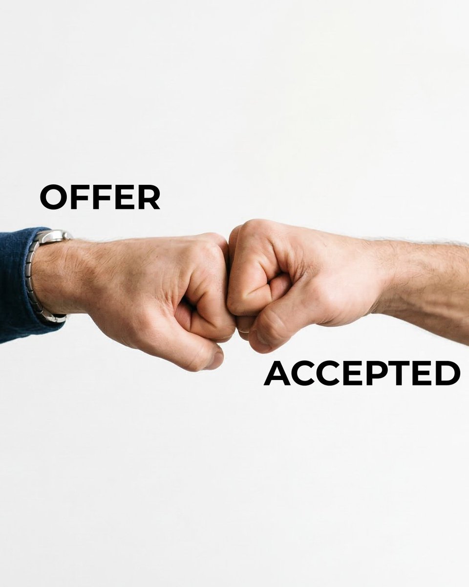 4wheeltor's tweet photo. Hearing "offer accepted" has me ready to fist bump everyone in sight! 🤜🤛 Let’s go!

#RealEstateWins #OfferAccepted #RealEstateMemes https://t.co/V0zrETt4lR