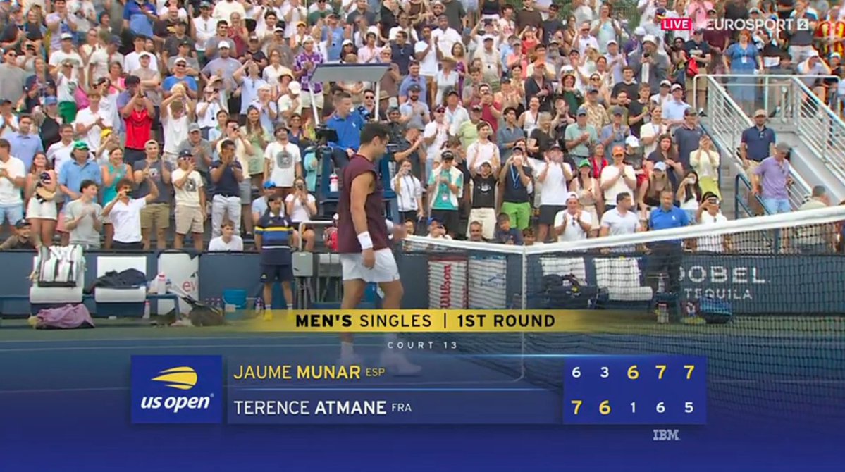 JeuSetMaths's tweet photo. 📊 Dans un match pour le moins décousu, Terence Atmane 🇫🇷 s'est incliné au 1er tour d'un tournoi du Grand Chelem pour la 7e fois en 7 participations :
🇦🇺 Open d'Australie 2024 : 1er tour ❌ (ab.)
🇫🇷 Roland-Garros 2024 : 1er tour ❌
🇫🇷 Roland-Garros 2025 : 1er tour ❌
🇦🇺 Open d'Australie 2026 : 1er tour ❌
🇫🇷 Roland-Garros 2026 : 1er tour ❌
🇬🇧 Wimbledon 2026 : 1er tour ❌
🇺🇸 US Open 2026 🆕 : 1er tour ❌