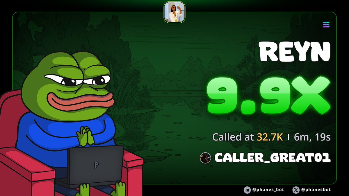 SOLANA_COOKS1's tweet photo. 9.9X form my call on $REYN
CA 

4GdxtfKUD1PwMXTr6GkWgkoCwgmpDzNQgHTVtFNFpump https://t.co/xP5F71gaJ7