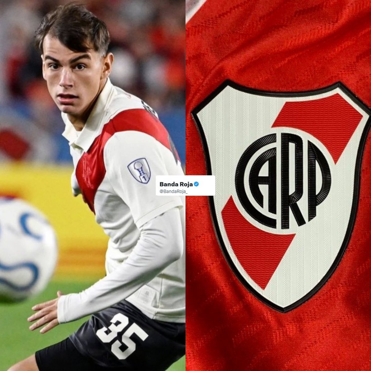 BandaRoja_'s tweet photo. 🚨⚪🔴 DOS VECES RIVER INTENTÓ RENOVARLE A JOAQUÍN FREITAS Y SE NEGÓ.

❌ El Millonario quiso mejorarle el contrato en dos oportunidades, pero el juvenil rechazó las propuestas porque quiere irse.

🇮🇹 Además, su agencia de representación es italiana.

ℹ @HernanSCastillo https://t.co/Hc7p0O6lL8