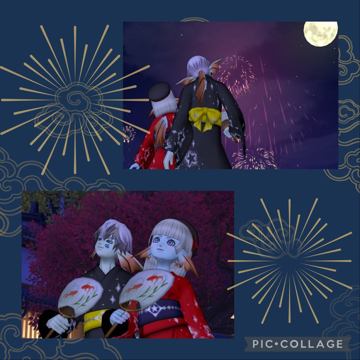 SyanAn_DQX's tweet photo. 昨日、勝手にハウジングの師と仰いでる
【ちゃんぴんさん@Cyanpin13 】のプクリーム温泉郷での花火大会に参加して来ました🎆
最後まで参加できなかったけど、
素敵なお時間をありがとう御座いました☺️
#星天の花火大会
#ドラクエ10
#DQ10 https://t.co/efY3LAxt0k
