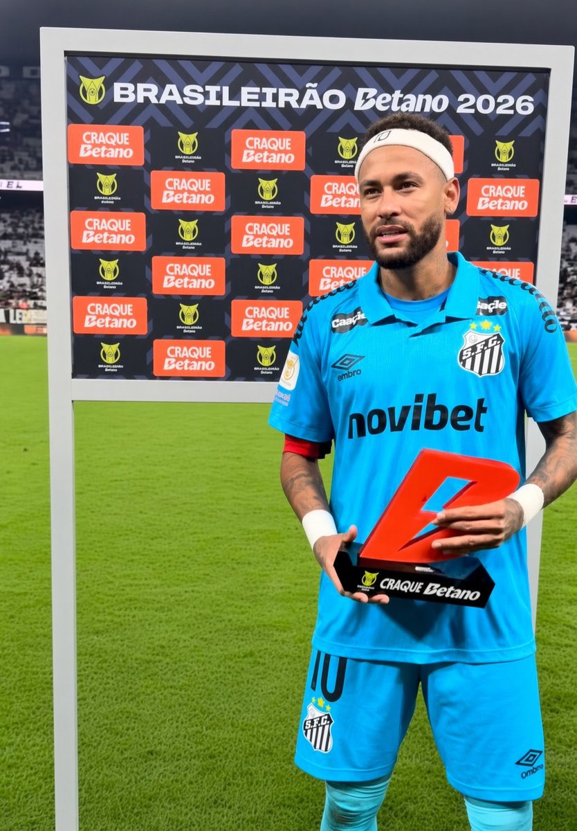 EmpNeymar's tweet photo. Neymar foi eleito o Man of The Match da partida. https://t.co/iuZ5xgVPJA