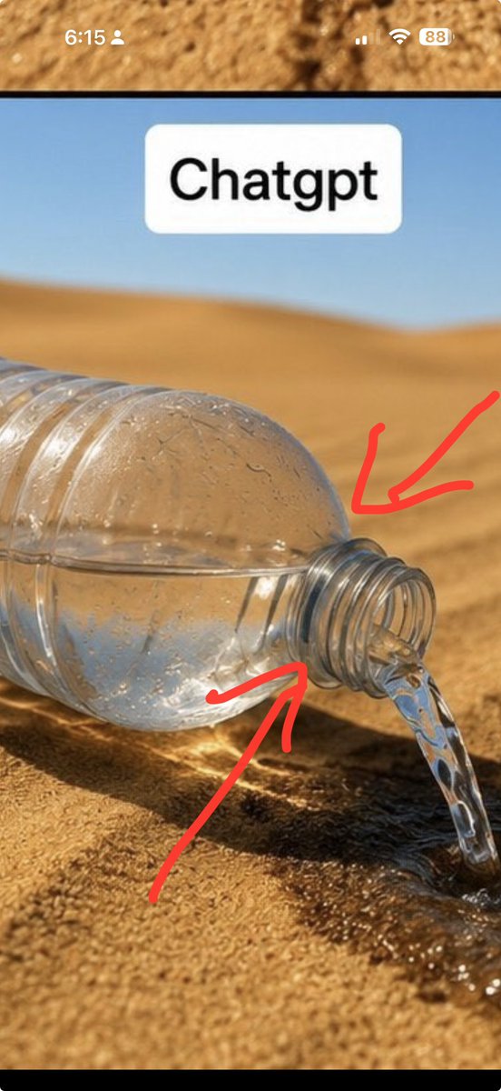 feinburg's tweet photo. @lexx_aura @grok Gemini does look the most realistic of the three. CHATGPT water height in the bottle is higher than the watering flowing out. https://t.co/OqYIZoS8Wl