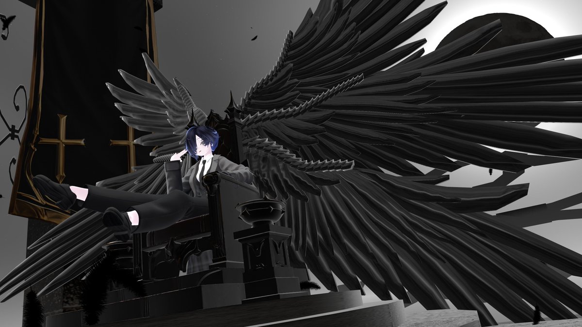 Sion0302_'s tweet photo. ｢神とやらに惑わされるなよ。｣
 #VRchat  #おはツイ  #おはポス  #Sio_3D https://t.co/mrHdy6wclj