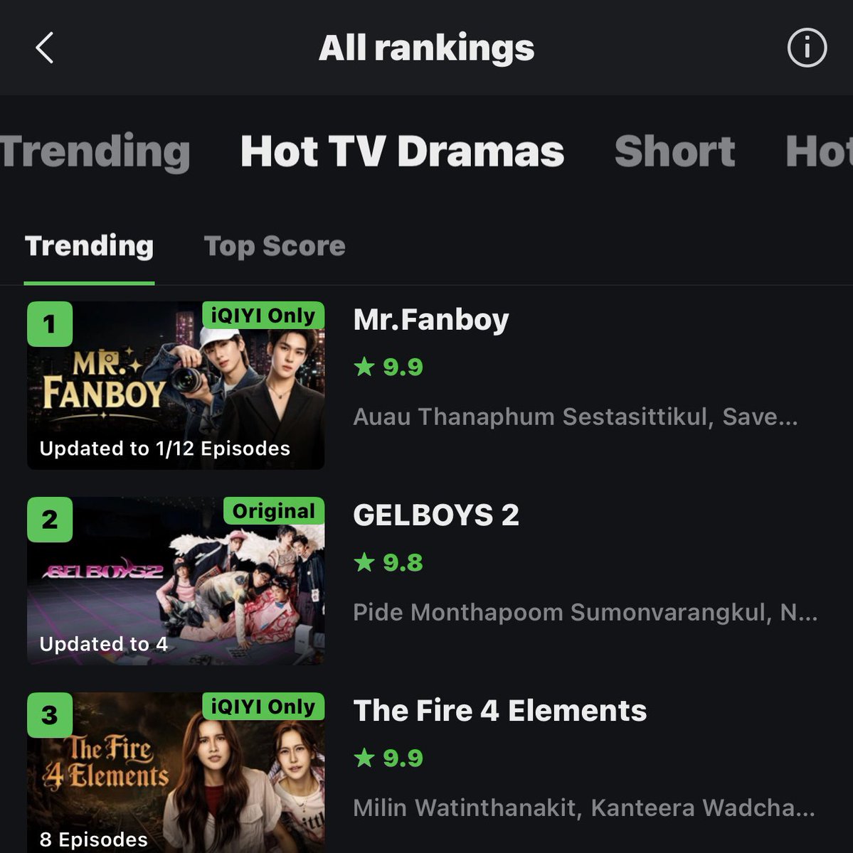 auausaveee's tweet photo. mr fanboy ranked top 1 on iqiyi and top 1 on popular searches https://t.co/776s9yMyzd