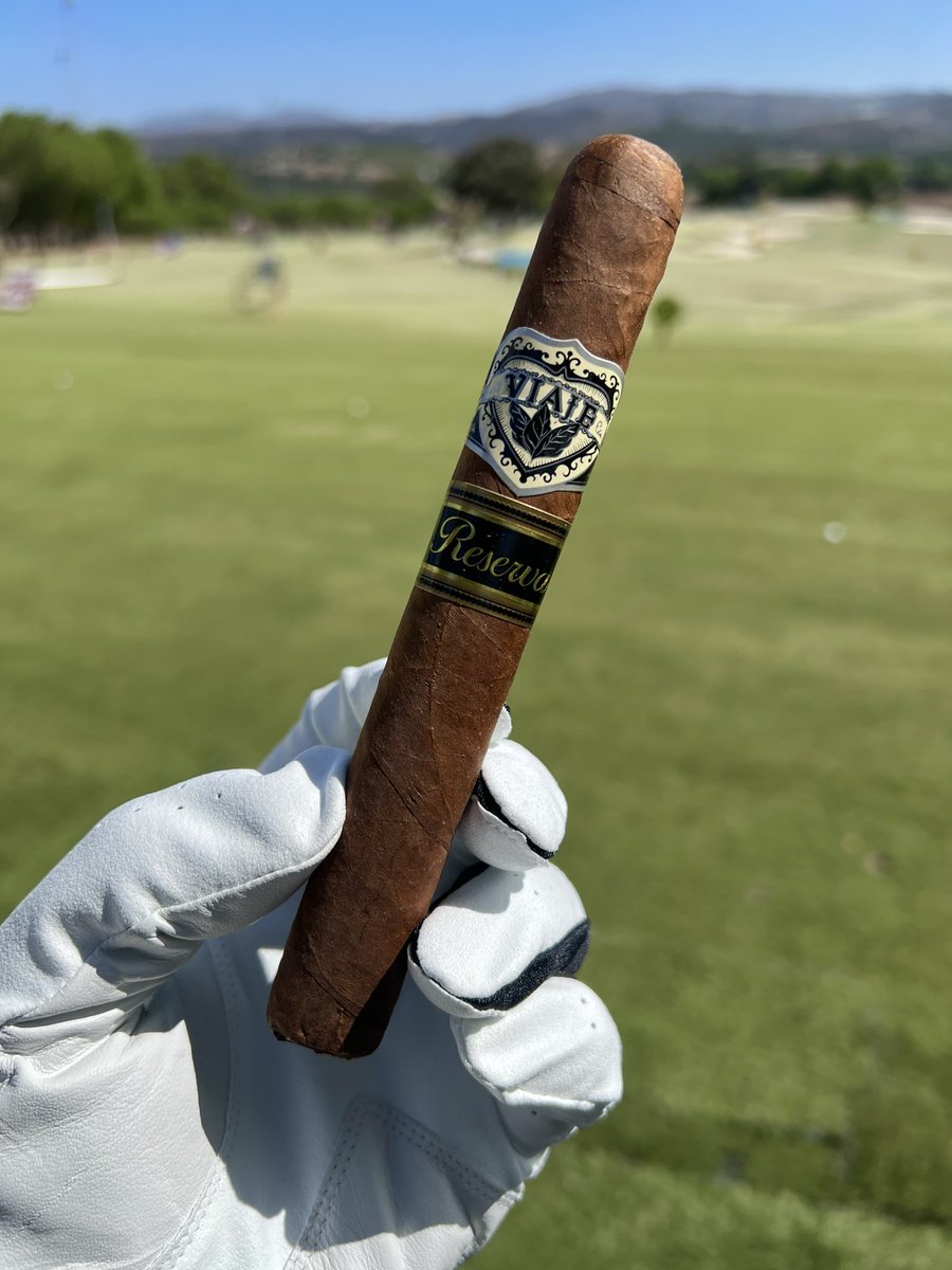 cigarsmoke's tweet photo. Ready to TEE off ⛳️ at Tierra Rejada Golf Club with an old ass @ViajeCigarCo @viajecigars Reserva not sure what year it’s been in my Humidor forever! #cigarsmoke #smokesignals #cigar #cigars #tierrarejadagolf https://t.co/hEqyX0U66X
