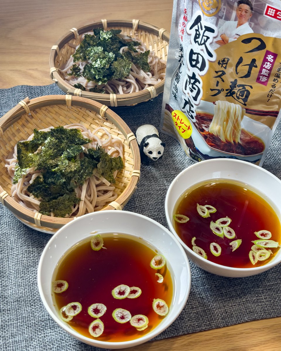 tsm_ppnd's tweet photo. 十割そばダイエット67日目
気になった飯田商店のつけ麺用スープ
ちょっと脂多めですが、ありです！ https://t.co/4Jt7SMbTct