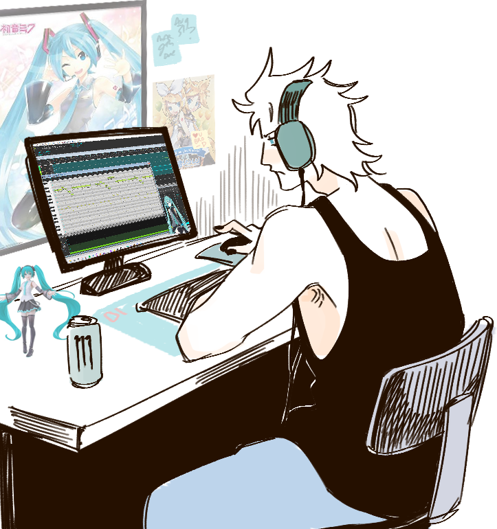 wizardslop's tweet photo. if peak of combat is allowed to imagine a world where vergil is a DJ, i'm allowed to imagine a world where he's a VOCALOID producer https://t.co/nCZK1C0Ebx