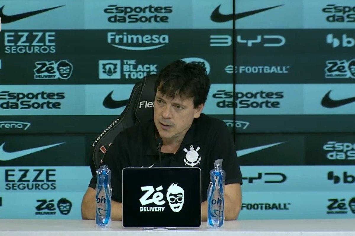 elyelsccp's tweet photo. O Fernando Diniz disse na entrevista coletiva que percebeu que o Corinthians não joga com o mesmo espírito dos mata-matas no Brasileirão.

Até o Diniz já percebeu que os jogadores jogam em outro ritmo no Brasileirão. https://t.co/yOvJDUvJiw