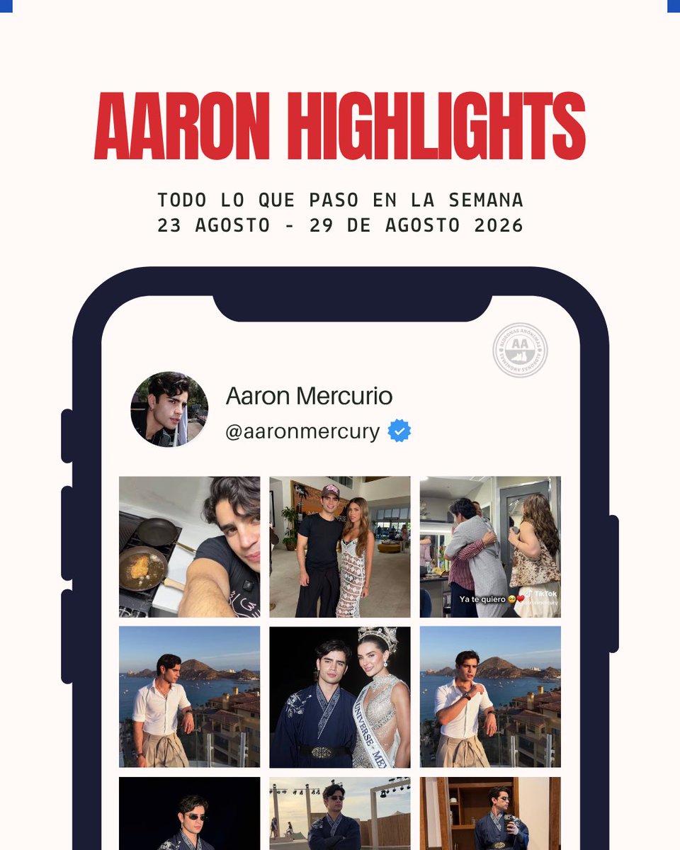 aldron_oficial's tweet photo. 🌟 ALDRON HIGHLIGHTS 🌟

— Lo más relevante de la semana de Aldo y Aaron

🗓️ | 23 - 29 agosto https://t.co/VwRhFXB0h6
