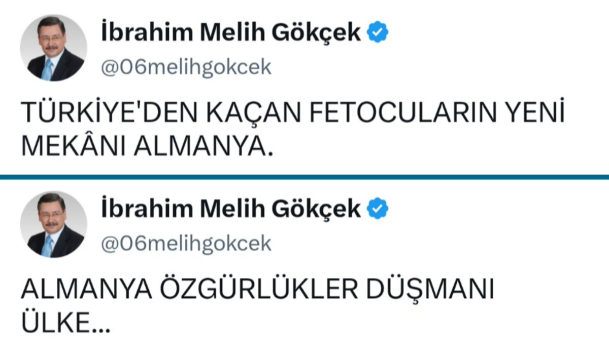 Distaste_3's tweet photo. Almanya'dan ev aldığı ortaya çıkan İ. Melih Gökçek'in Almanya ile ilgili eski paylaşımları :) https://t.co/ekFp0666xp