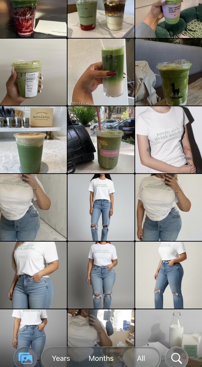 LuvCrysSmith's tweet photo. pretty girls drink matcha tees ☕️ https://t.co/W1wKVozHIh