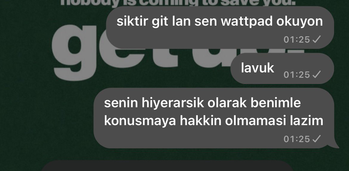 cestlavierv's tweet photo. @Invictushhh bizim wattpad okuyucularina karsi tutum https://t.co/D8W81KslCn