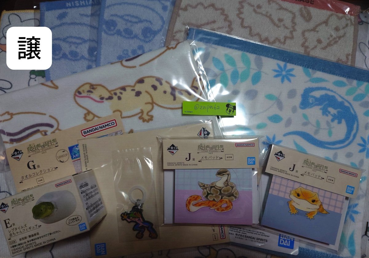znpn62's tweet photo. 【交換】爬虫類＆両生類 一番くじ

譲》E賞/G賞/I賞/J賞
求》F賞＞I賞/H賞 
F賞を優先で探している為、I賞・H賞のみの交換は募集しておりません🙇
(Fを含む複数大歓迎です！)

天王寺〜梅田間の手渡しor郵送。
どうぞよろしくお願いいたします。 https://t.co/fdvkA3oQQg