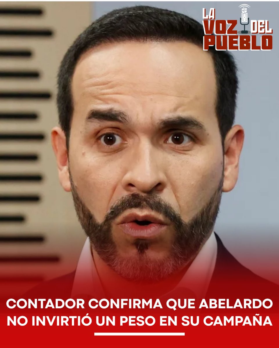 lavozdepueblo1's tweet photo. 🚨 ABELARDO AFIRMÓ FINANCIAR SU CAMPAÑA, PERO SU CONTADOR REVELÓ QUE NO APORTÓ NADA

Un fuerte revuelo político y financiero se desató tras conocerse los documentos oficiales de la campaña de Abelardo De La Espriella, los cuales contradicen de manera contundente el discurso que sostuvo durante meses. Mientras el mandatario repetía públicamente que su aspiración presidencial estaba financiada con su propio patrimonio personal, la certificación contable presentada ante las autoridades reveló que no ingresó un solo peso de recursos propios a la contienda electoral.

El documento expedido por su propio contador evidencia que la campaña no registró aportes ni en dinero ni en especie a título personal del candidato. La revelación deja al descubierto una marcada inconsistencia entre la narrativa corporativa de independencia económica que vendió a la ciudadanía y la realidad financiera reportada, abriendo un duro debate sobre la transparencia de los recursos empleados y el origen real de la financiación que lo llevó a la Presidencia.