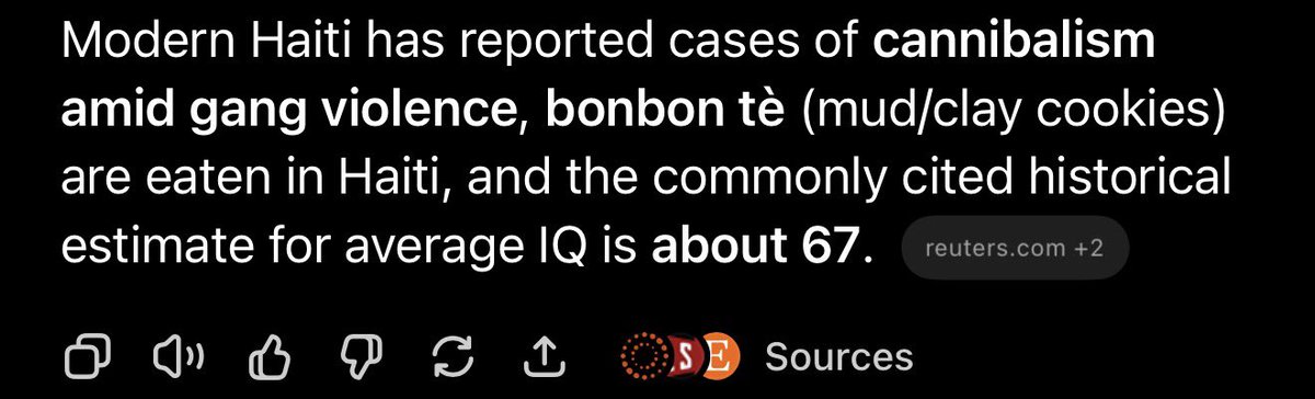 Everythingpol1's tweet photo. @SlimmySlumber @cartierfamilyZ @andrewilliamsus What causes this much of a disparity? Socioeconomic status? Does Haiti have any hope of ever becoming a first world country? Also, perhaps I like asking you rhetorical questions because I find your lack of logic entertaining. https://t.co/9dCkL1EFXP