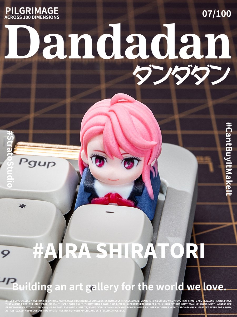 StratoStudioEN's tweet photo. [Keycap Pilgrimage] 007 / Dandadan
100 stories on a fingertip canvas. A love letter sent into a chaotic world of aliens, ghosts, and pure youth.
"Okarun, get ready!"
(Fan-made)
#StratoStudio #KeycapPilgrimage #Dandadan #customkeycaps #artisankeycaps #keycaps https://t.co/w9SKeU0Yo9