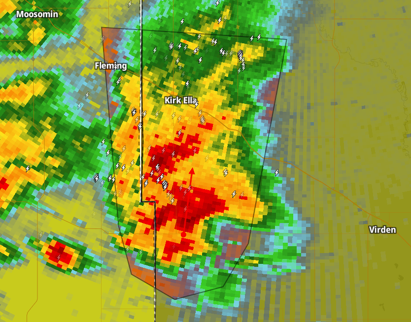 wickedplayer494's tweet photo. BREAKING: Environment Canada has issued a new TORNADO WARNING for the far northwest corner of the RM of Pipestone, the western part of the RM of Wallace-Woodworth, and far south RM of Ellice-Archie for a severe thunderstorm capable of producing a tornado over Kola. #mbstorm https://t.co/8DR7pfIpNo