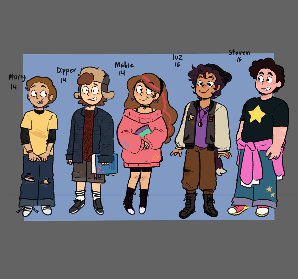 cjs_arts_'s tweet photo. What if i drew my cartoon faves together and indulged heavily https://t.co/HnCvvZbDcy