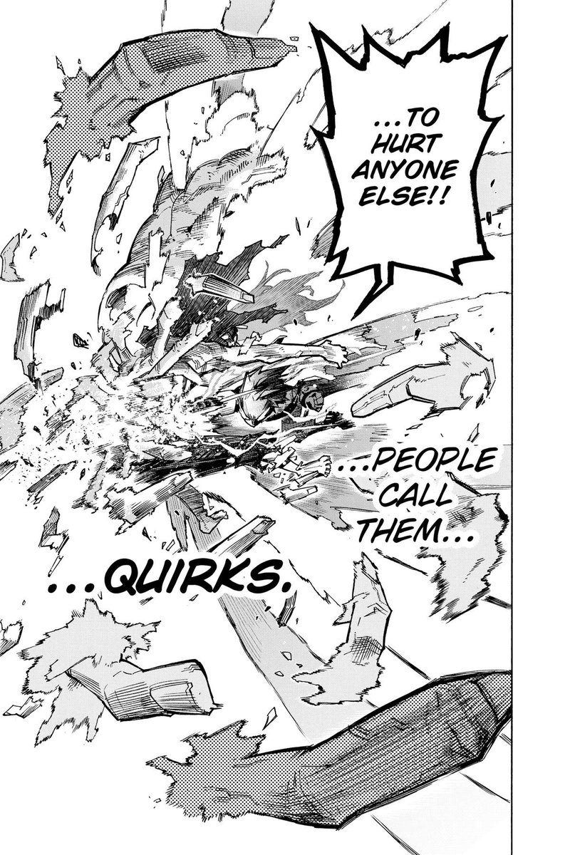 OCh40s_'s tweet photo. Porque Izuku la jugo estratégicamente golpeandolo en el mismo lugar repetidamente ahora que no tenia regeneración.
Toda la pelea en el ataúd aéreo es para mostrar su maestría en el uso de poder, no simple muestra de su fuerza. https://t.co/acEyYeej65