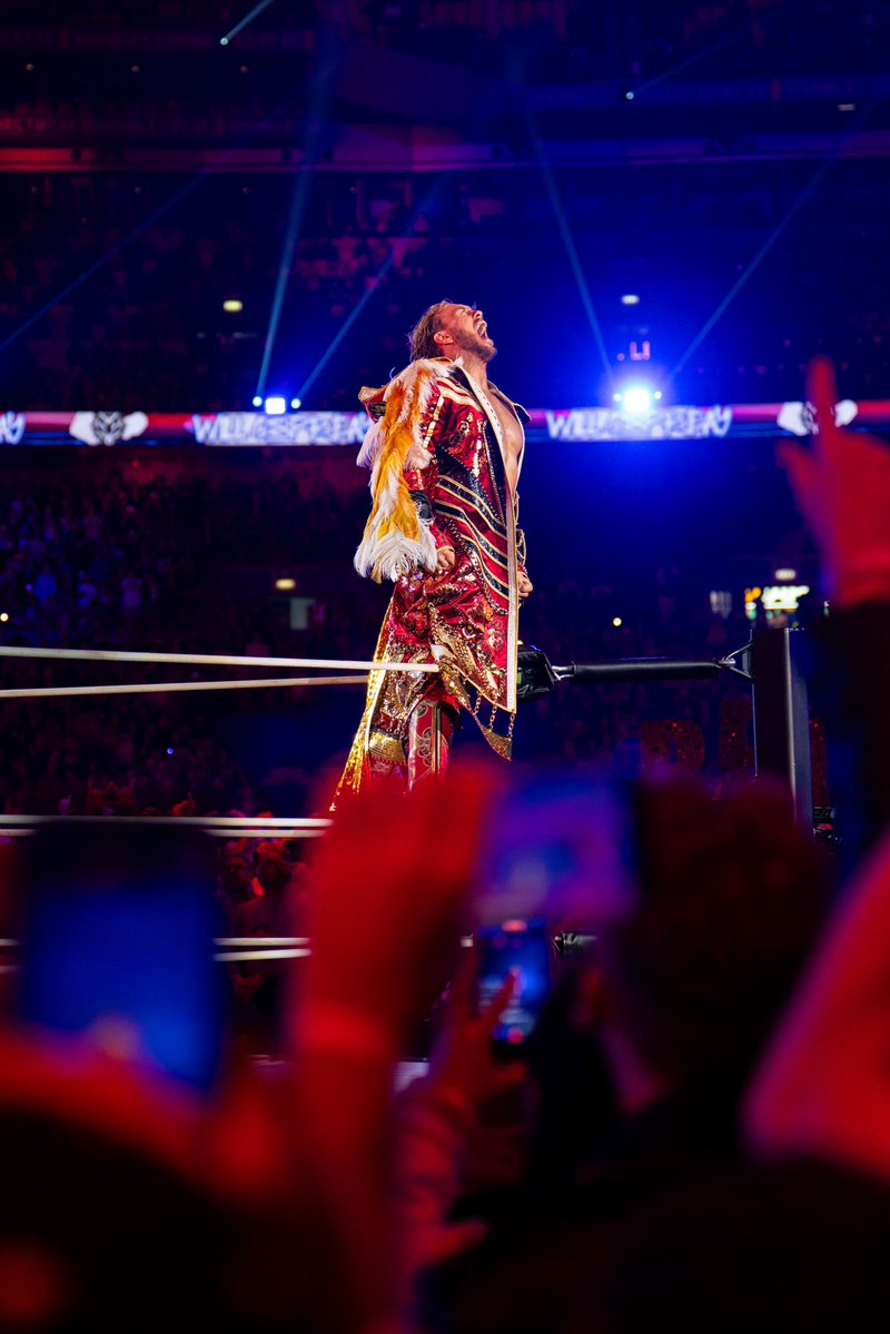 wembleystadium's tweet photo. A main event for the ages. We were made for moments like this. 🔥

#AEWAllIn https://t.co/XvHqHtlwiU