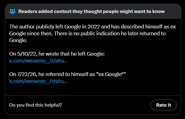 EthanLucini's tweet photo. @MostlyPeaceful Either a bot or trapped at home on SSRI's
The CN for that post https://t.co/v6JESFZQkf