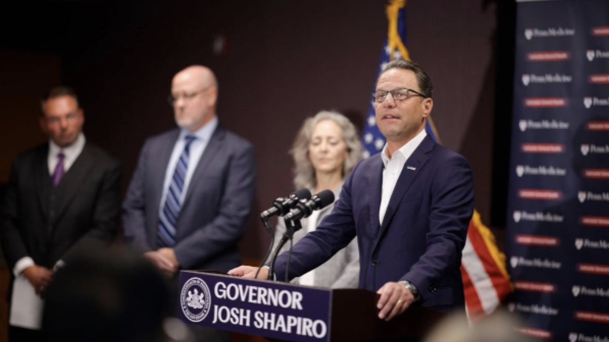legitgov's tweet photo. The Amish Are Being Targeted in New York, Pennsylvania --On Tuesday, August 25, 2026, Pennsylvania Governor Josh Shapiro stood inside Penn Medicine Lancaster General Health's Women and Babies Hospital, flanked by the hospital's CEO, and announced two "measles-associated deaths..." This piece is about whether the response Pennsylvania is designing for the Amish -- a multi-generational persuasion campaign described in the state's own briefing documents, backed in New York by $118,000 in fines against three one-room Amish schools and a possible mass exodus of 25,000 Amish residents -- is the appropriate constitutional response to a religious minority in a country founded on religious liberty... The Lancaster County Coroner told the local paper his office had handled "no measles deaths." (🔗 below.)