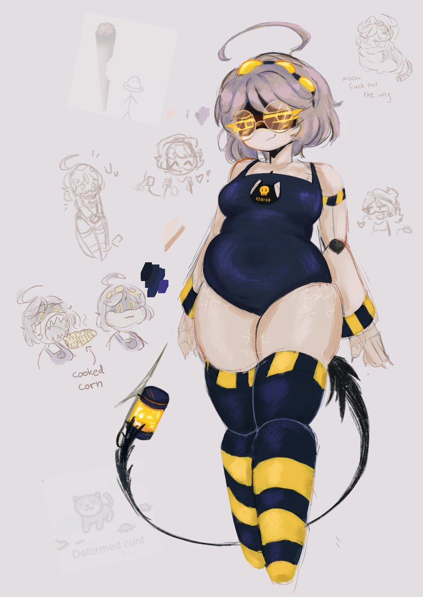 pepperbee_x's tweet photo. she gained some weight but she's happier now

redraw trying out some new color stuff
#murderdrones https://t.co/lda6Fmq5NM