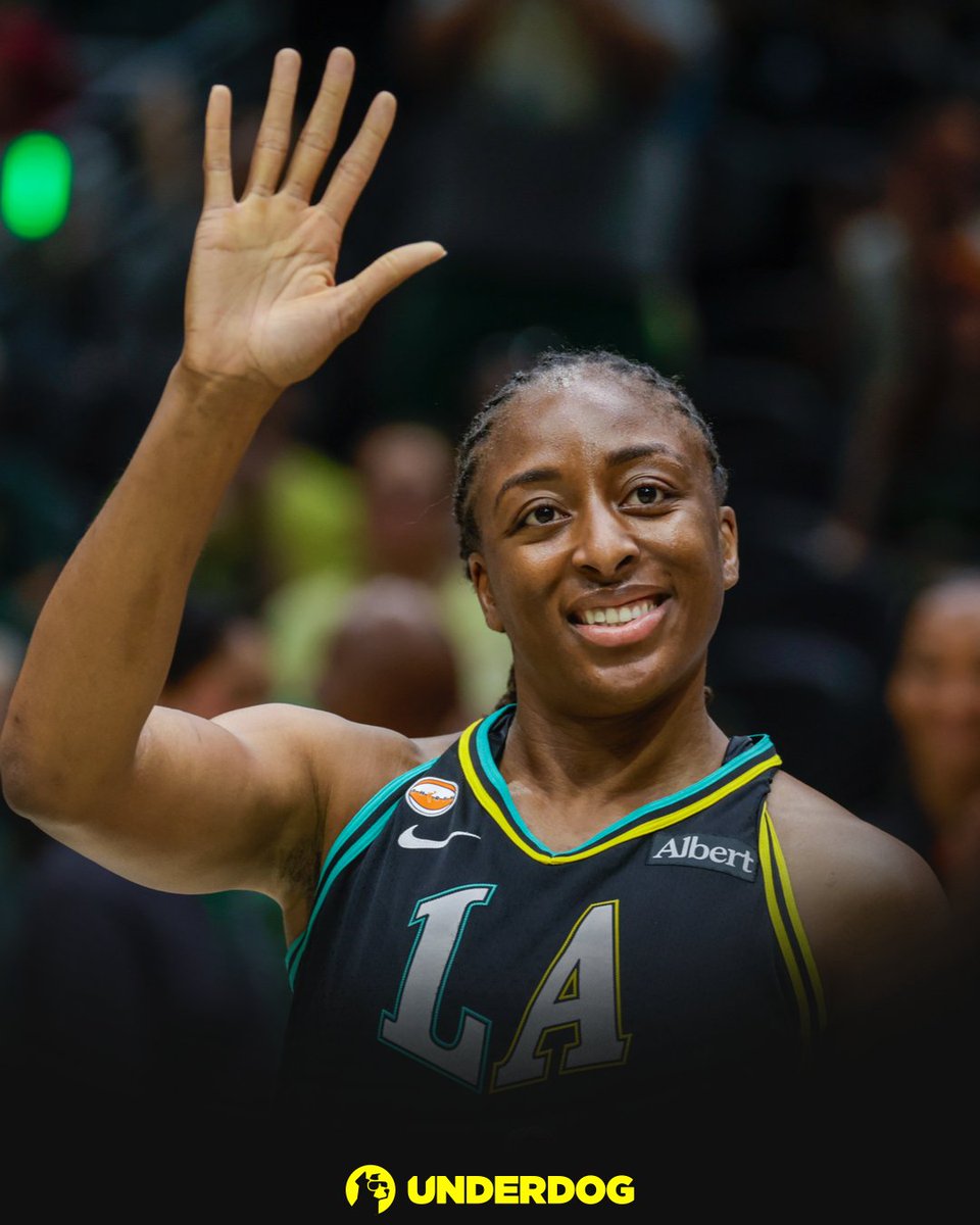 UnderdogWNBA's tweet photo. Nneka Ogwumike in win over Storm:

23 PTS
9-17 FG
4-7 3PT
12 REB

Her last game in Seattle. https://t.co/f3L6jacxDP