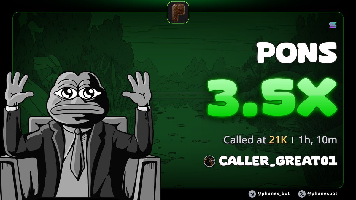 SOLANA_COOKS1's tweet photo. 3.5X form my call on $PONS
CA 

8d8c4M1PGhKkPoHi7EBPPTaafWiehhZ5JjeUhwikpump https://t.co/q01ij9t3u8