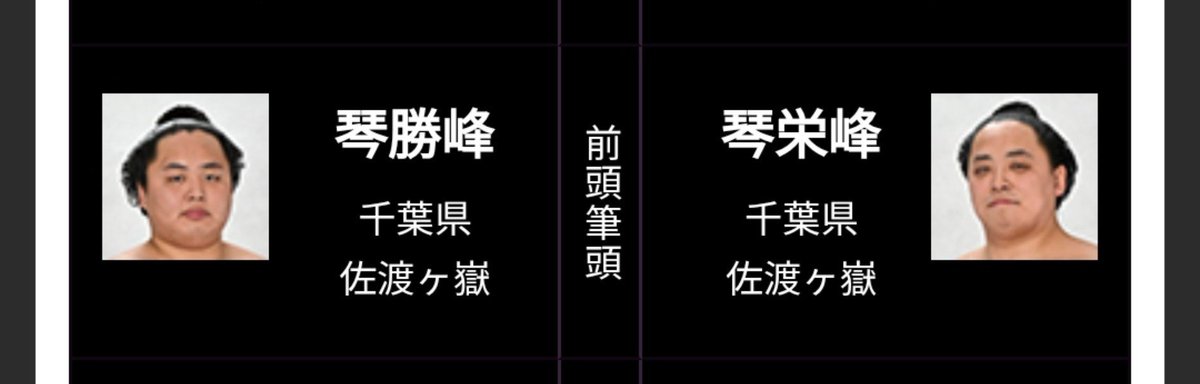 tairo_sumo's tweet photo. 琴勝峰と琴栄峰番付並んでて激アツ https://t.co/1QjyXSnxZE