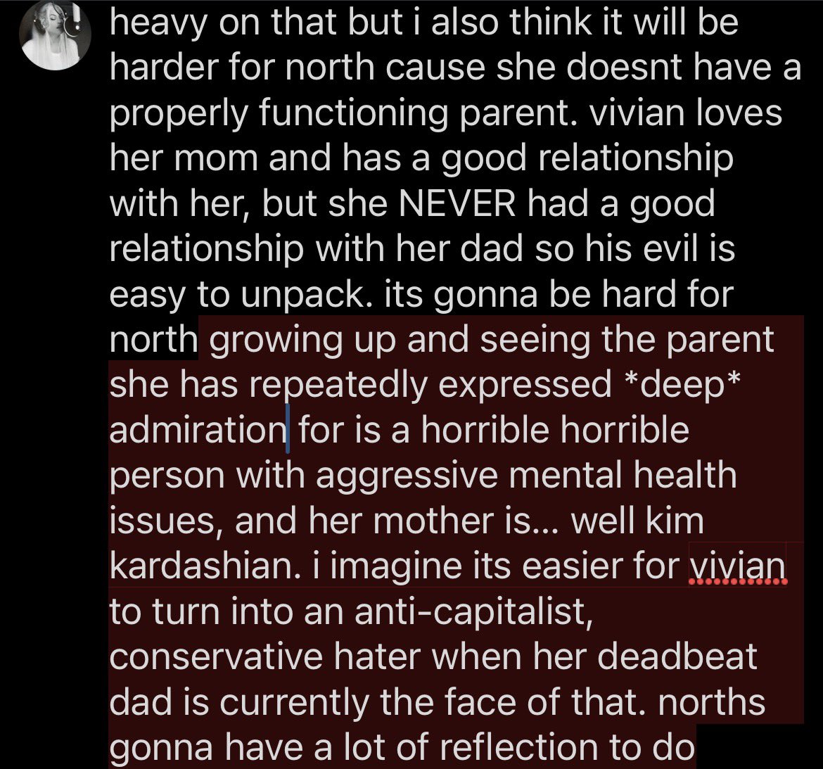 99grlz's tweet photo. @Astral_Ar0mance @crispypumpkinn @driizziile i think kim is obviously the better parent for north based simply on mental health stability, but its weird as a kid because shes also not a good person yk. https://t.co/7KrvQgpY3Q
