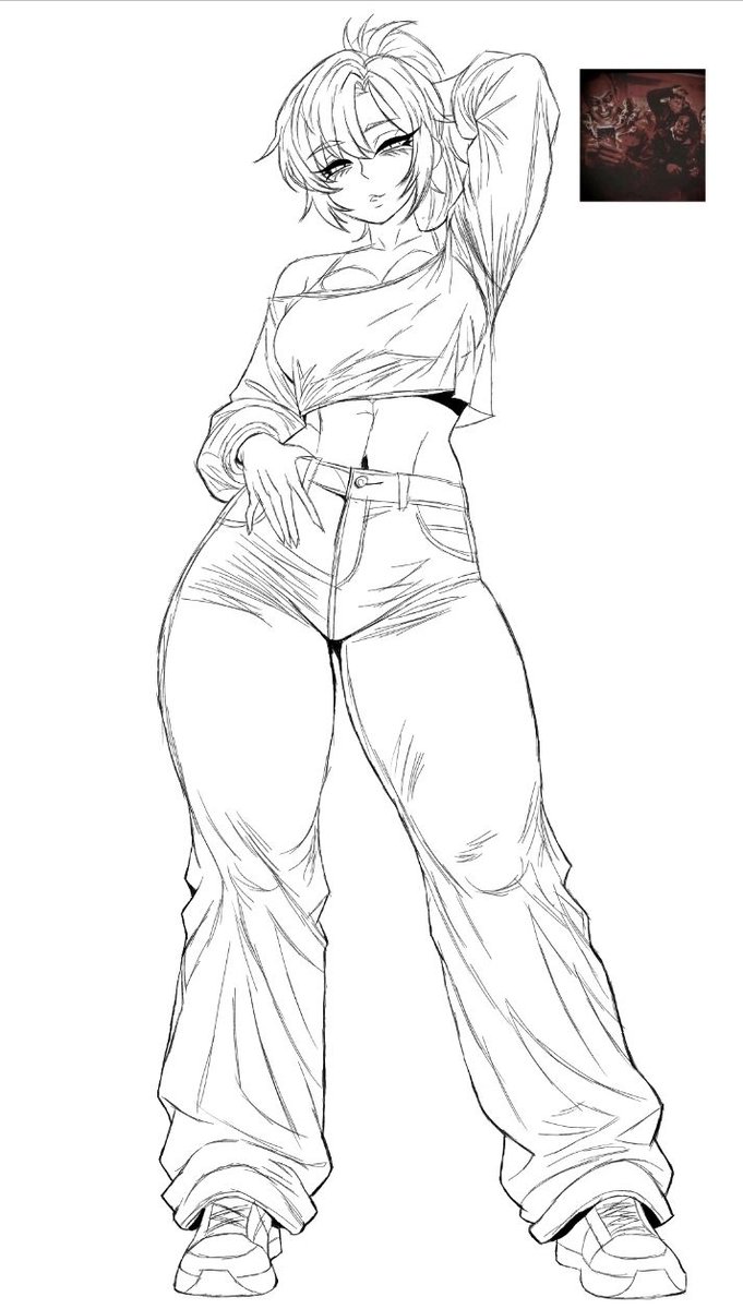 Cs3kV2's tweet photo. made something based off of funkadelix gf art #FNFFUNKADELIX #sketch #bullshit https://t.co/IhZekwcQqk
