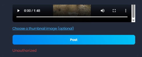MerryJayneLIVE's tweet photo. I can't post a short on PickAx, like I can on X, Twitch, Rumble, YouTube... PickAx says I am "unauthorized" AFTER doing the post. Been like this for weeks. I've kept trying but now I've given up posting there. After my first complaint, it worked about a week &amp; stopped again. ☹️ https://t.co/78qanhSj2r